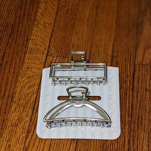 Silver Metal Hair Clip